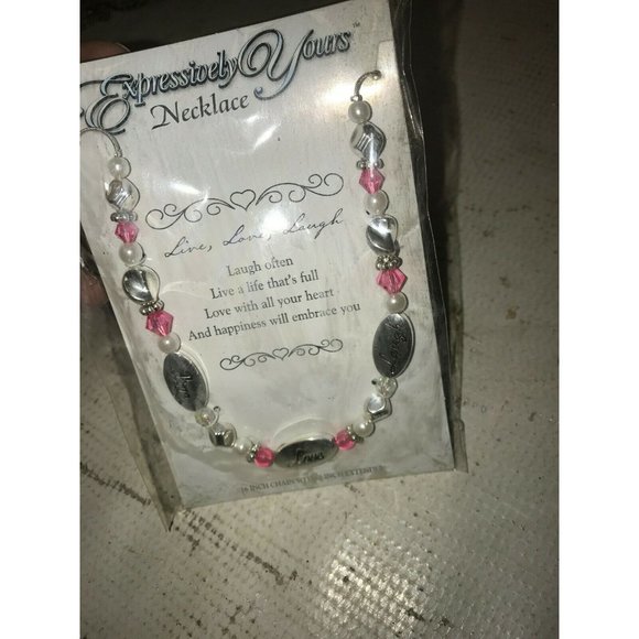 Expressively Yours BLESSING NECKLACE  LIVE LAUGH LOVE Toggle Clasp - Picture 4 of 7